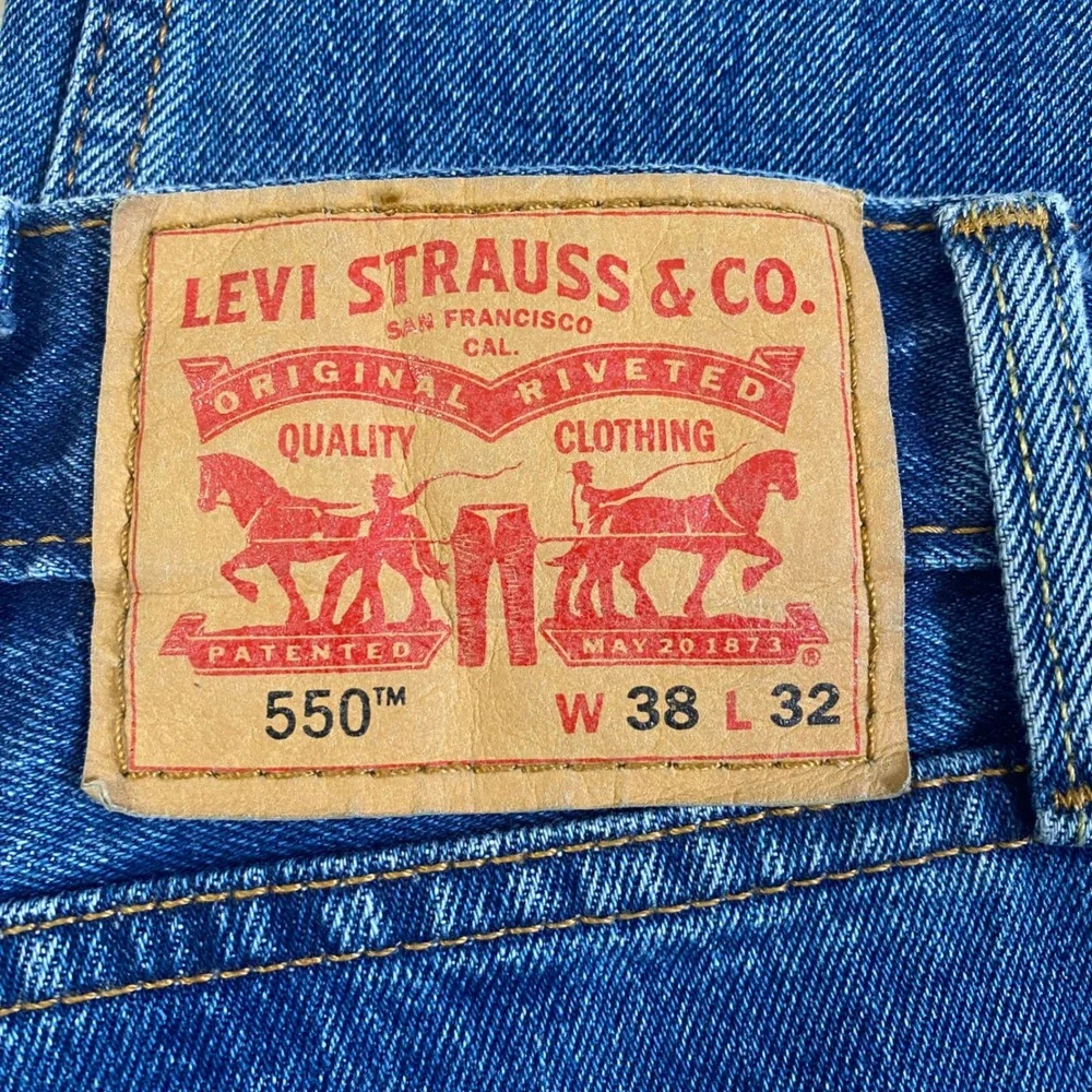 Levi‎ Strauss 550 Relaxed Fit Jeans Mens W38 L32 Blue Denim